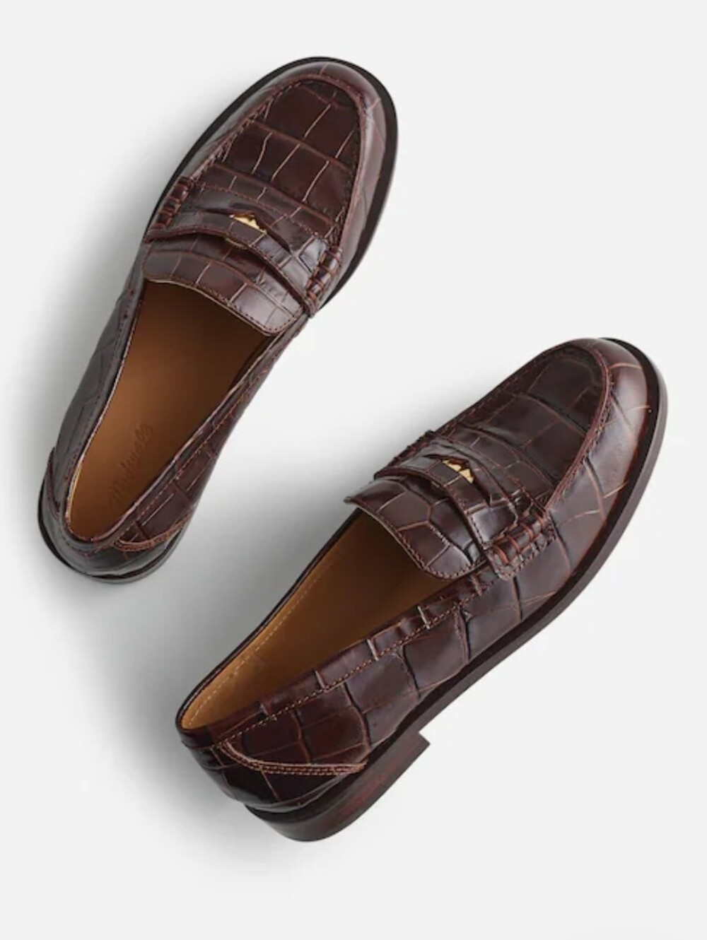 NWOT Madewell Women's The Grayson Penny Loafer Sz 8.5 $198 chocolate raisin